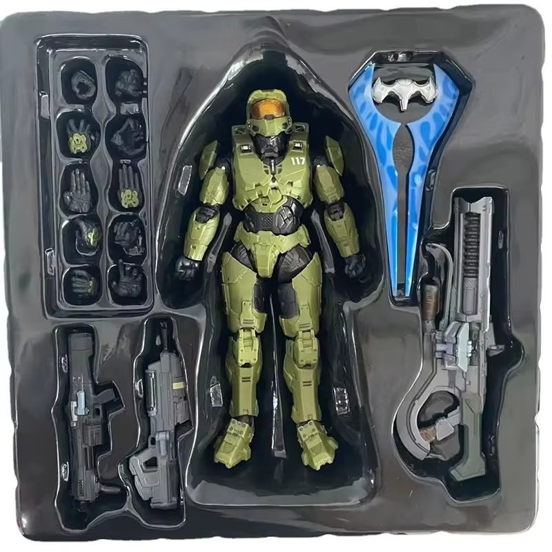 Bandai Halo Master Chief Mjolnir Mark V1, Artikulierte Actionfigur, 1/12 Scale - Bild 2