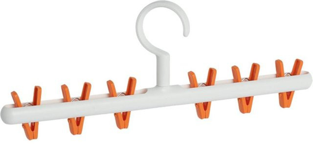 Yiran Furniture Organizer Rack für Hüte, Socken und Schals in Weiß mit Clips und Schwenkhaken - Bild 1