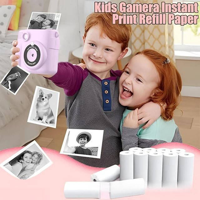 Hochauflösendes Thermo-Fotopapier für Kinderkameras, Tintenloses Ersatz-Druckpapier in Weiß - Bild 1