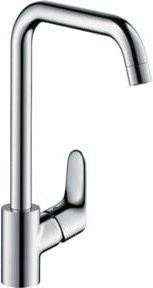 Hansgrohe Focus M41 Spültisch-Einhebelmischer mit schwenkbarem Auslauf in Chrom - Bild 1