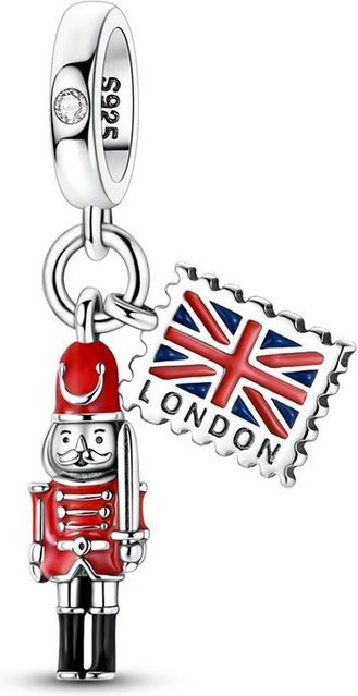Anhänger 925 Silber, London Big Ben Britischer Soldat, Damen - Bild 1