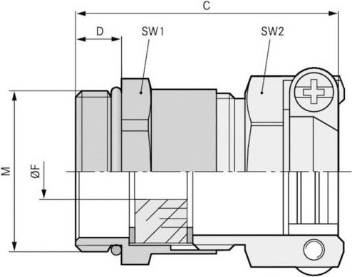 LAPP Kabelverschraubung M16 aus Messing 50 Stück - Bild 1