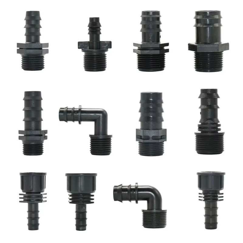 WYZXM 2er Set Gewinde zu Schlauchstutzen Adapter für PE-Schläuche mit Widerhaken zur Bewässerung, 1/2 Zoll - Bild 3