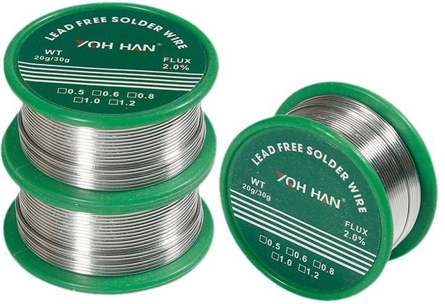Hochreiner bleifreier Lötdraht Sn99.3Cu0.7 in Silber für elektronische Reparaturen - Bild 1