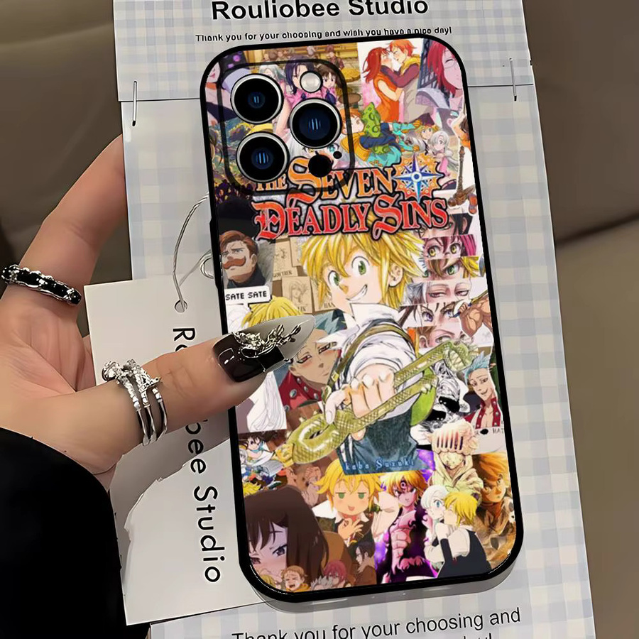 Seven Deadly Sins Handyhülle für Apple iPhone 15 Pro Max 14 Pro 13 12 11 16 Plus SE XR XS X Multicolor - Bild 4