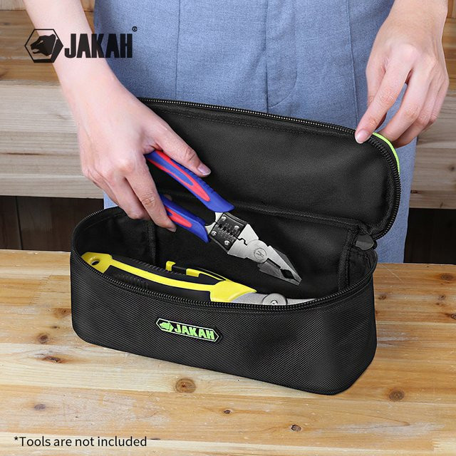 Jakah Werkzeugtasche für Elektriker, wasserdichte Aufbewahrungstasche, Schwarz, HL117 - Bild 1