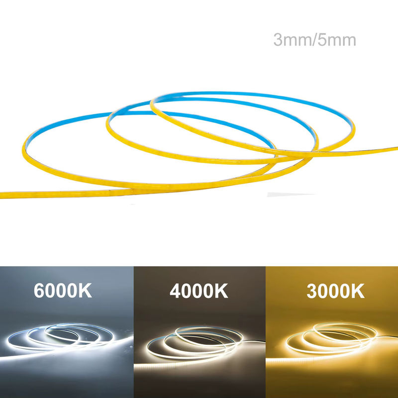 DENGKOO COB LED Streifen Lichtleiste Flexible Lineare Beleuchtung RA90 Warmweiß - Bild 2