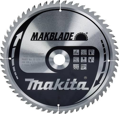 Makita Makblade Kreissägeblatt für Metall, Farbe: Silber, Durchmesser: 305 mm, Bohrung: 30 mm, Zähnezahl: 60 - Bild 1