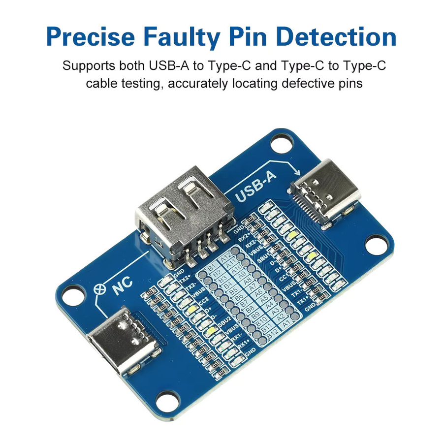 diymore Erkennungsmodul für USB-A auf Typ-C und Typ-C auf Typ-C Multi-Interface-Kabel in Blau - Bild 2