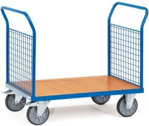 Fetra Plattformwagen 1521 aus Stahl in Blau mit 500 kg Tragkraft - Bild 1