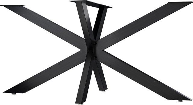 CLP Tischbeine Hardwick Sternförmiges Tischgestell aus Metall in Schwarz, Höhe: 71 cm - Bild 1
