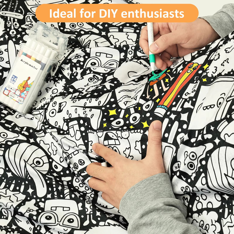 DIY Maldecke mit 24 Farbstiften für Erwachsene zur kreativen Gestaltung und zum Stressabbau - Bild 3