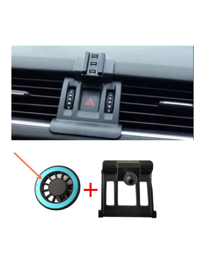 Magnetische Handyhalterung aus ABS für Skoda Octavia III A7 (2015-2021) in Schwarz - Bild 3