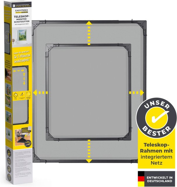 EASYmaxx Moskitonetz Magic Fit in Anthrazit - Bild 1