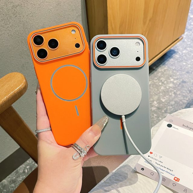 Magnetische Stoßfeste Handyhülle für Apple iPhone 17 16 15 14 13 12 11 Pro Max in Bonbonfarben Multicolor - Bild 1