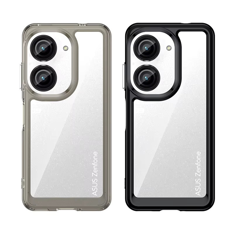 Stoßfeste Schutzhülle für ASUS Zenfone 9 und Zenfone 10 in Multicolor und Transparent - Bild 1