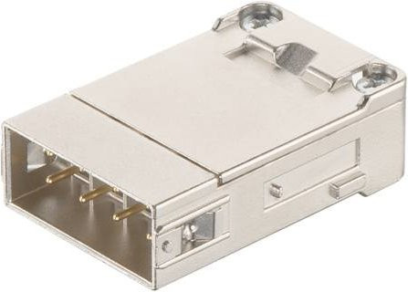 HARTING Stifteinsatz 8 Crimpen in Grau und Silber aus Kunststoff, Artikelnummer 09140083034 - Bild 1