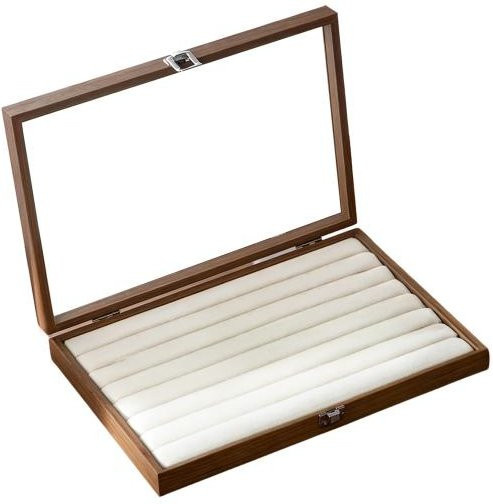 Ring-Aufbewahrungsbox Holz, Weiß, Unisex - Bild 1