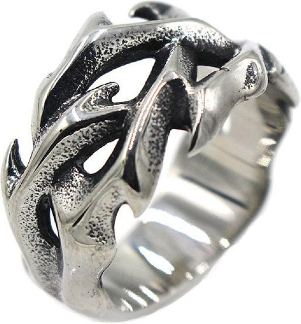 Ring Edelstahl, Dornenkrone, Schwarz, Unisex - Bild 1