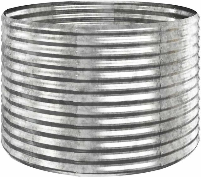 Furnicato Hochbeet aus verzinktem Stahl in Silber, B/T/H: 100 x 100 x 68 cm - Bild 1