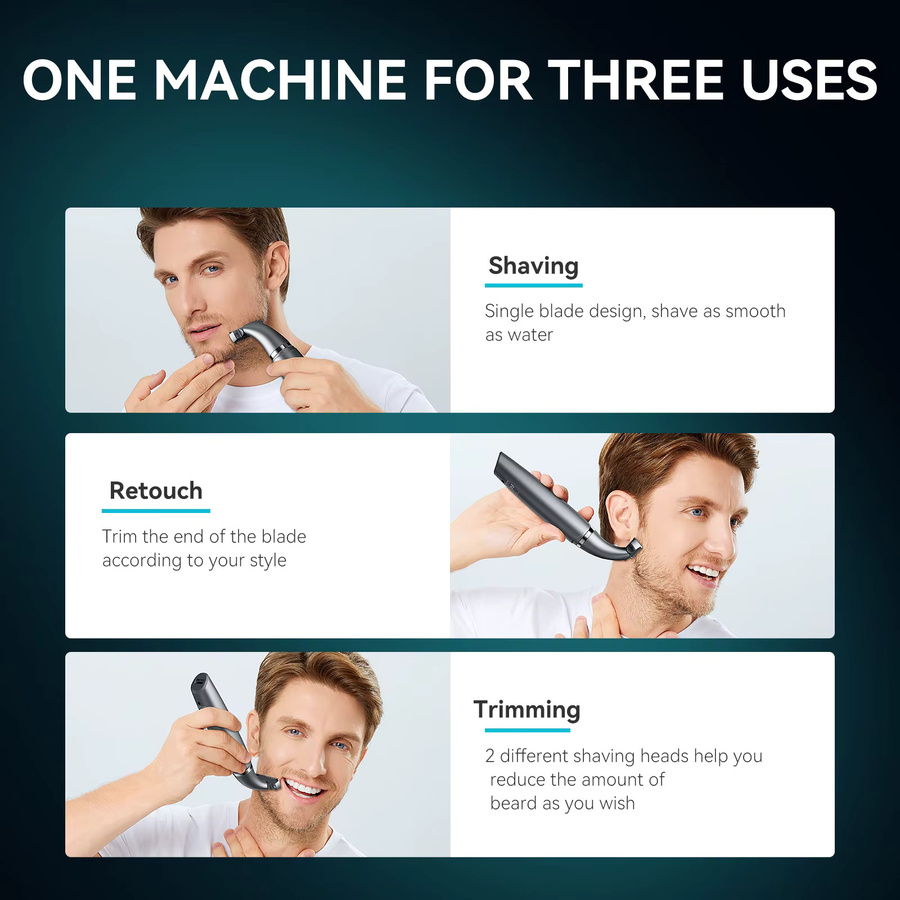 KENSEN S1 Elektrischer Haarschneider und Körperrasierer für Herren, 2-in-1 - Bild 4