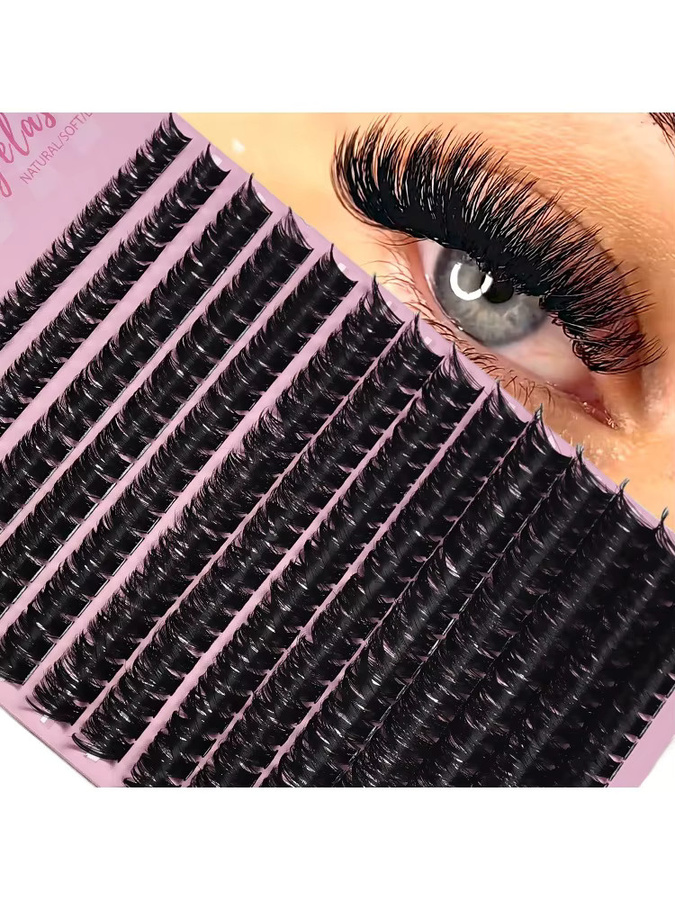 BLL.cf Künstliche Wimpern, 280 Stück, 8-16mm, Volumen-Cluster - Bild 6