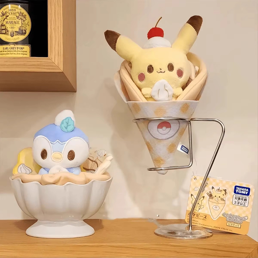 Bandai Pokémon Pikachu Piplup Plüschpuppen, Plüschtiere, Bunt / Mehrfarbig - Bild 2