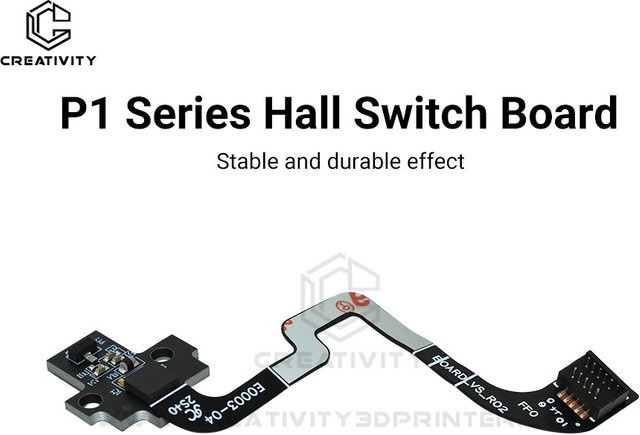 Bambu Lab Ersatzteil Filament-Sensor Hall-Schalter-Platine für P1S und P1P 3D-Drucker in Schwarz - Bild 1