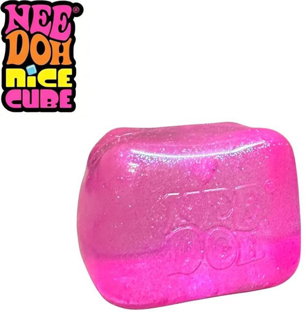 Needoh Schylling Glitzerwürfel, Fidget Spielzeug, Weich zum Drücken, Langsamer Rückprall - Bild 1