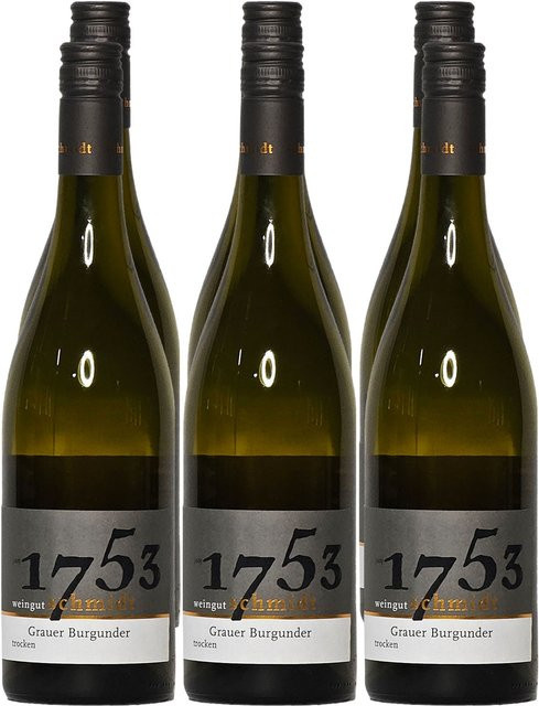Weingut Schmidt Weißer Burgunder Pinot Blanc trocken 2022 Weißwein 6 x 0,75 l - Bild 1