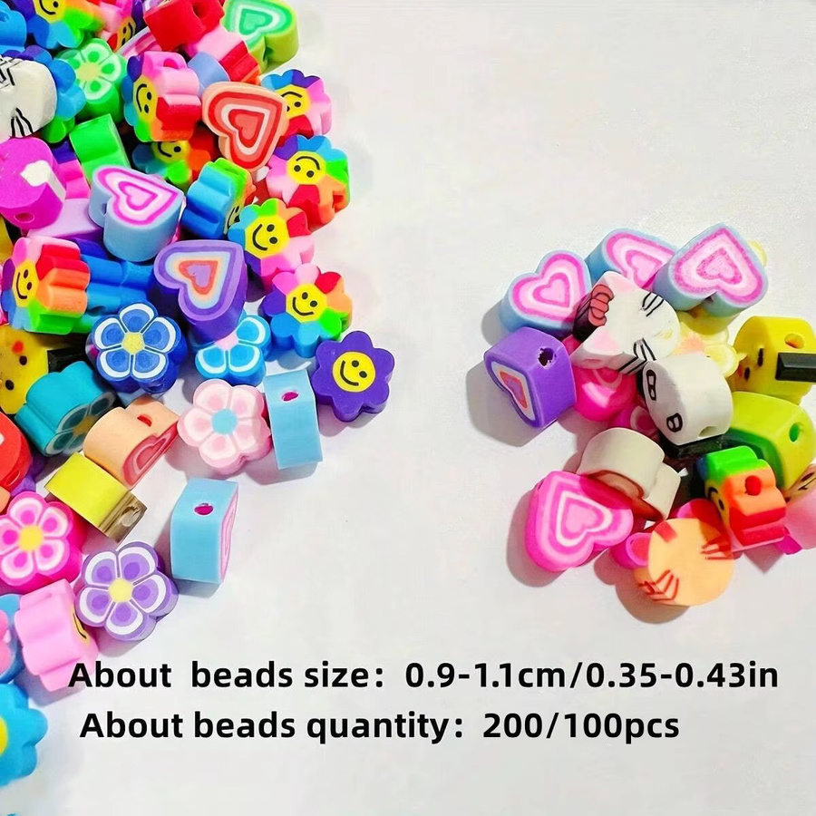 QYWCTZ Tonperlen, bunt, 9–11 mm, verschiedene Muster - Bild 2