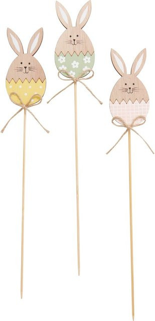 VBS Holz-Stecker Hase in Pastellfarben für Ostern und Frühling - Bild 1