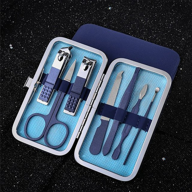TPFBeauty Maniküre- & Pediküre-Set 7-teilig, Blau, Unisex - Bild 1