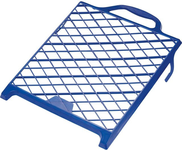 LUX-TOOLS Abstreifgitter aus Kunststoff in Blau, B/H: 29 x 27 cm - Bild 1