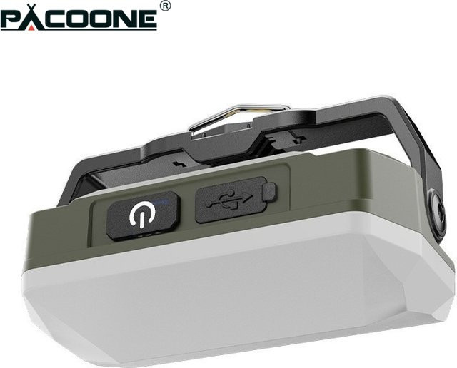 PACOONE Ultra Dünne Karten-Campinglampe mit LED und Akku, Weiße Multifunktionale Hänge-Zeltlampe für Outdoor und Notfälle - Bild 1