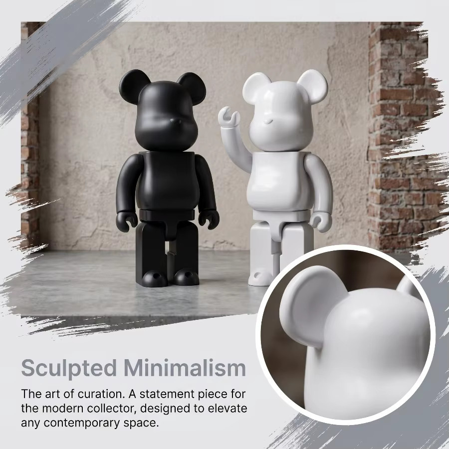 Bandai Bärenstatue, Actionfigur, Schwarz, 28cm - Bild 2