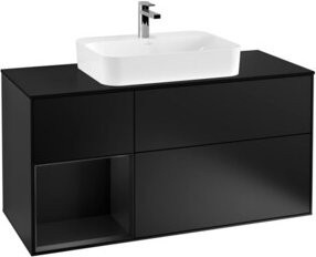 V&B Waschtischunterschrank Finion in Blau lackiert, Breite: 120 cm, Tiefe: 50,1 cm, Höhe: 50,1 cm - Bild 1
