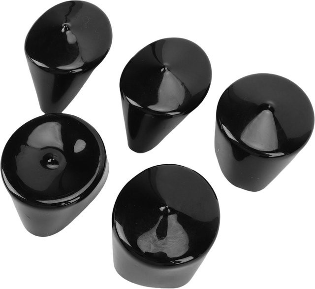 5 Stück KONNWEI Gewindeschutz Kappen aus synthetischem Gummi für PVC Rundrohr, Farbe: Schwarz, Durchmesser: 63 mm (2,5 Zoll) - Bild 1