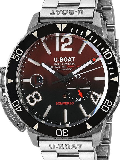 U-Boat Armbanduhr Automatik, Edelstahl, 46 mm, Herren, Schwarz, 30 ATM - Bild 1