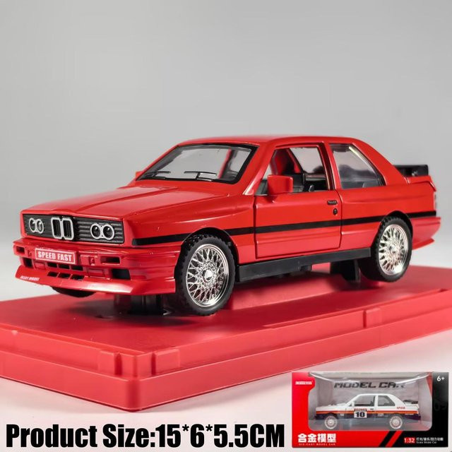 Linyi toy car Bmw M3 E30 Rally Sportlimousine, Modellauto, 1:32, Metall, ab 14 Jahren - Bild 1