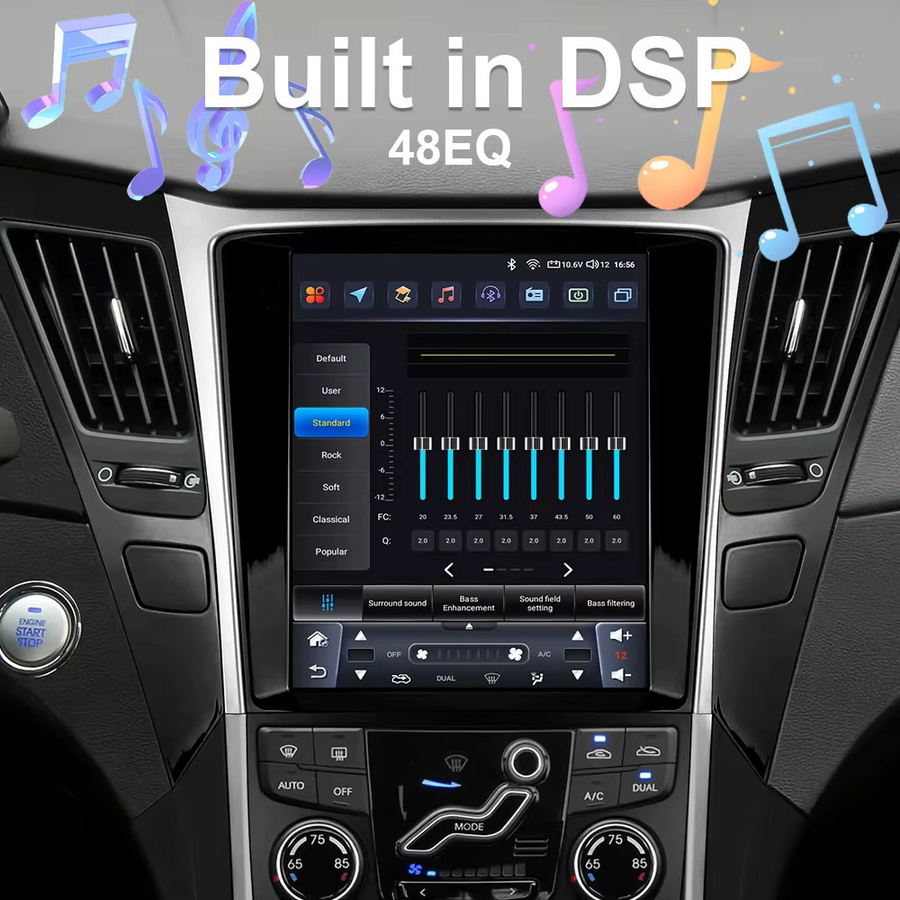 AutoNevee Android 15 Multimedia Player mit GPS und Touchscreen für Renault Master, Nissan NV400 und Opel Movano (2010 - 2021), Schwarz - Bild 4