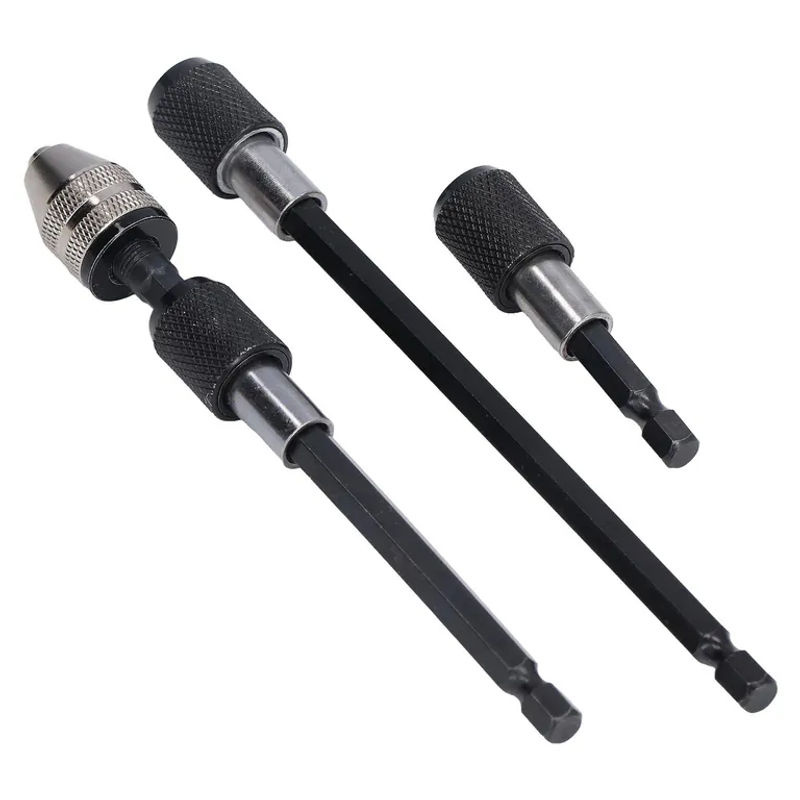 TOMTOP 14 Zoll Sechskant-Bohrerverlängerungs-Set mit magnetischem Adapterhalter und Schnellspannfutter aus Edelstahl in Schwarz - Bild 2
