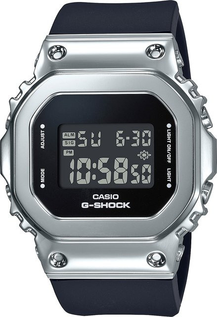 Casio G-Shock Digitaluhr, Quarz, Edelstahl, 38 mm, Schwarz, Damen - Bild 1