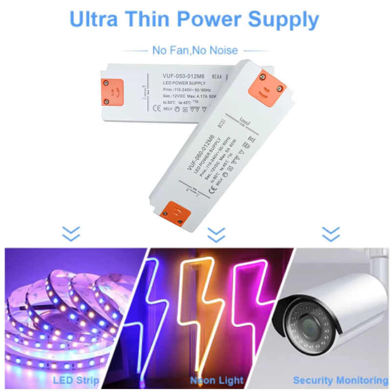 CENFAYA Ultradünnes LED-Netzteil als Treiber für LED-Streifen, DC 12V 24V, 110V 220V 230V - Bild 2