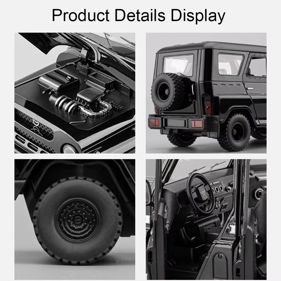 Mipon UAZ Hunter Rubicon Modellauto, 1:18, Metall, mit Licht und Sound - Bild 2