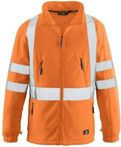 4 Protect Warnfleecejacke Seattle in Leuchtorange, Größe L, nach EN ISO 20471 Klasse 3 - Bild 1