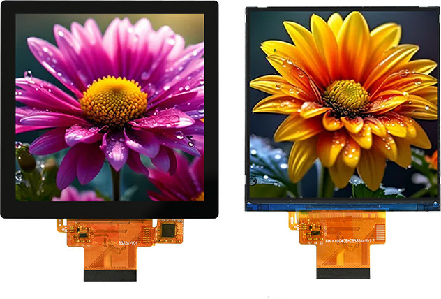 SUNMAXIC 4,0 Zoll IPS-LCD-Bildschirm mit 720 x 720 Auflösung, quadratisches kapazitives Touch-Display in Schwarz, NV3052CGRB-Treiber und RGB-Schnittstelle - Bild 1