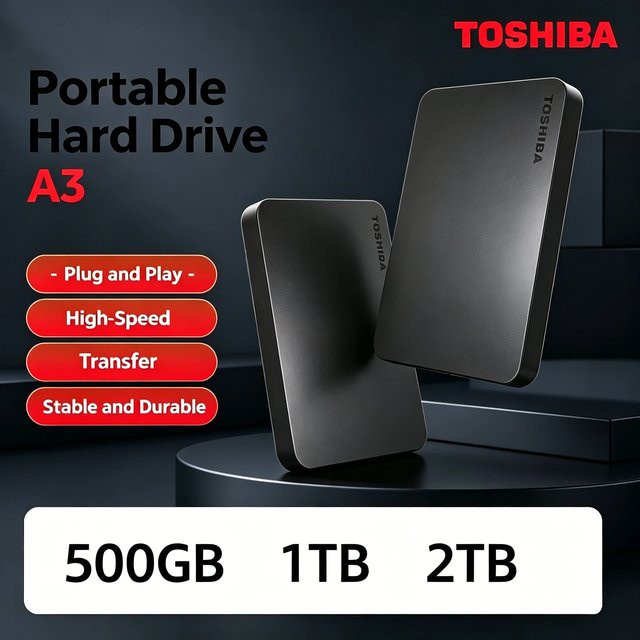 Toshiba Canvio Basics Externe Festplatte USB 3.0 Schwarz - Bild 1