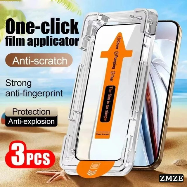 3-teiliges HD-Glasfolien-Set für Xiaomi Redmi Note 15 14 13 Pro Plus, transparent, kratzfest und wasserabweisend - Bild 1