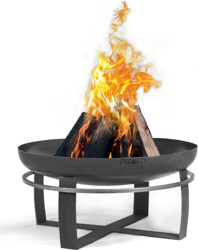 CookKing Feuerschale Viking mit umlaufendem Tragegriff, Schwarz, Durchmesser: 80 cm, Höhe: 36 cm - Bild 4